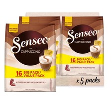 Senseo Cappuccino Pads - 5 x 16 Drinks - 80 Coffee Pods