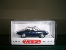 Wiking Alfa Romeo Spider Cabrio offen dunkelblau Artnr. 0206 03