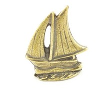 Mini SEGELBOOT , SEGELSCHIFF  ,  JOLLY  JACHT  Metall Glücksbringer Talisman # 3