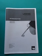 LISSMAC BEDIENUNGSANLEITUNG WARTUNGSANLEITUNG FUGENSCHNEIDER COMPACTCUT 300 P DE
