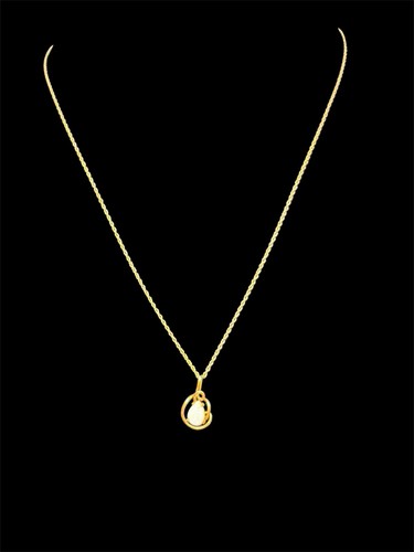 14k gold träne opal - gold,