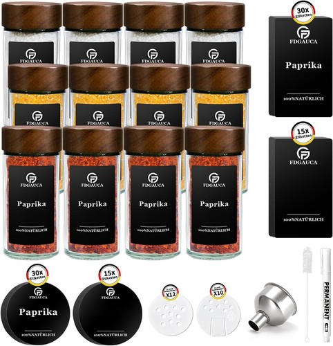 Gewürzgläser 100ml - 12/24,