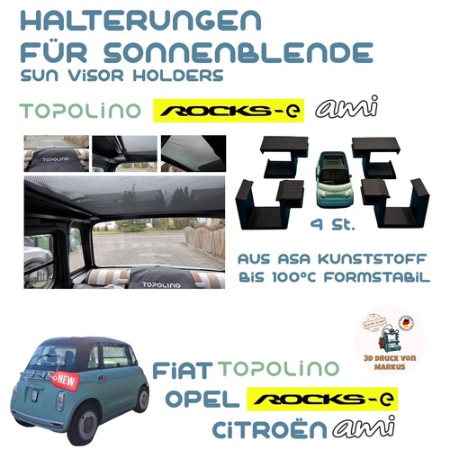 Halterungen für sonnenblende - für,