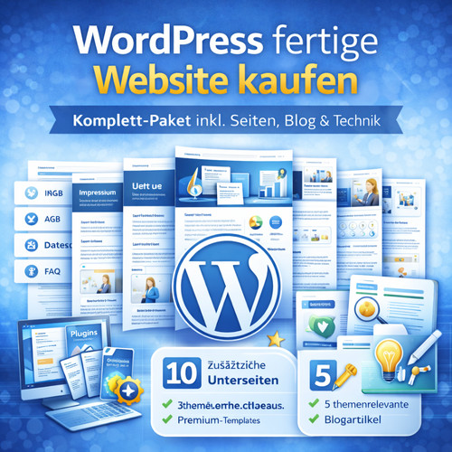 Wordpress fertige website - fertige,