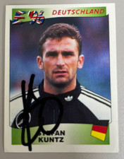 Original Autogramm Stefan Kuntz Deutschland Panini Euro EM 1996