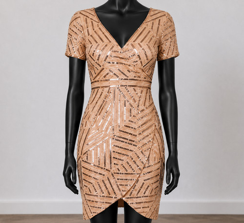 Lace beads cocktailkleid mit - beads,
