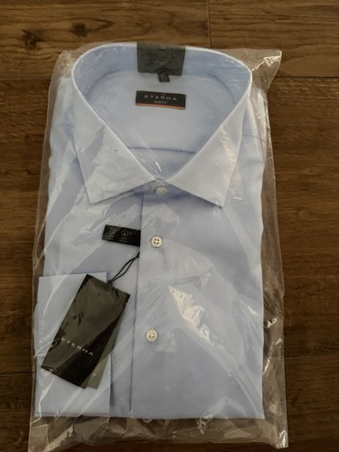 Eterna herren hemd blau - eterna,
