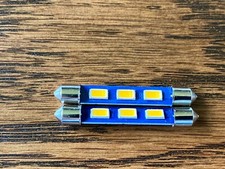 2 New Warm White 43mm Festoon