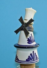 Schöner DELFT BLUE WHITE Porzellan Ausgießer Mühle / Pourer Windmill / Verseur