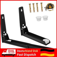 2 Stk Mikrowellenhalterung Wand Mikrowelle Halterung aus Edelstahl Faltbarer NEU