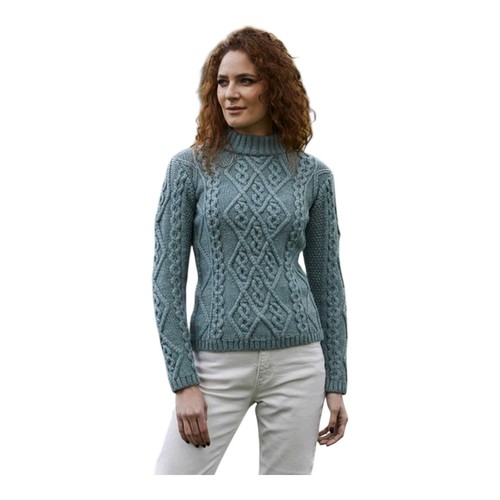 Damen pullover aran - pullover, zopfmuster