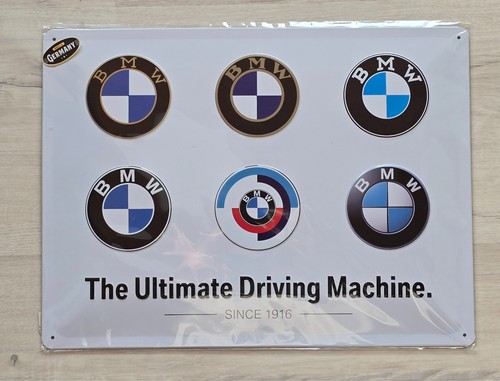 Blechschild mit bmw logo - blechschild,