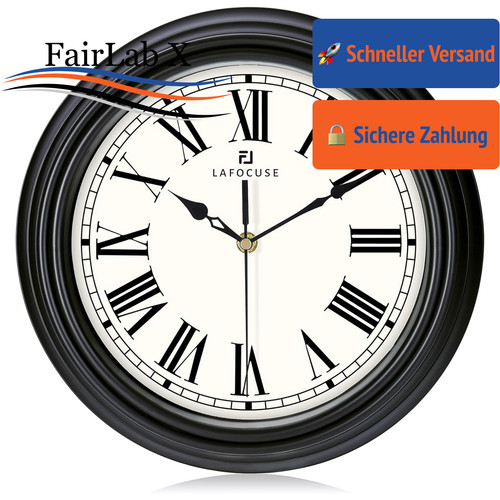 Wanduhr 30cm lautlos - lautlos, römische