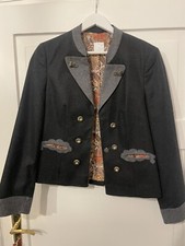 Trachten Janker Jacke Schurwolle Oktoberfest Paisley Tracht 