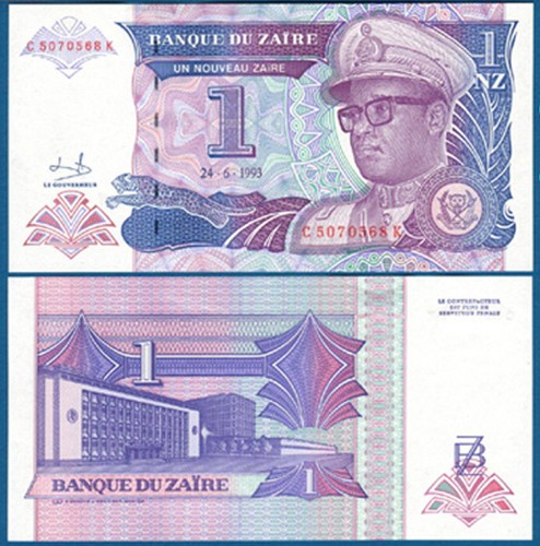 Zaire nouveaux 1993 - zaire,