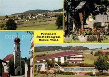 Sattelbogen Panorama Kreuz mit Blumentrog Kirche Sc