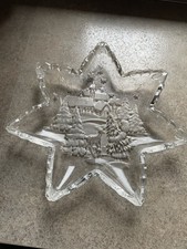 Glas weihnachtsteller/