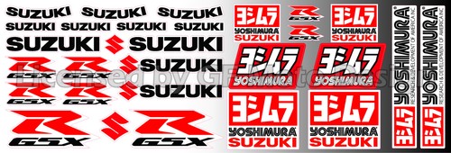 Suzuki gsxr aufkleber set - aufkleber,