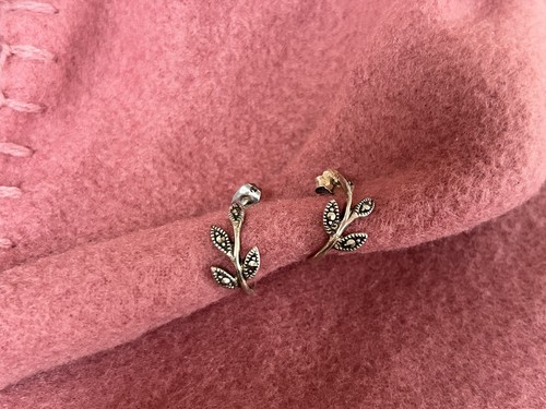 Markasit ohrringe 925 silber - ohrringe,