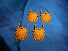 Playmobil 4 x Bart Bärte dunkelgelb Zopf Set Konvolut top Wikinger Ritter Zwerg