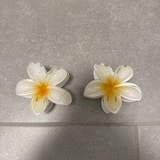 Lotus Blumen Haarspange Orange