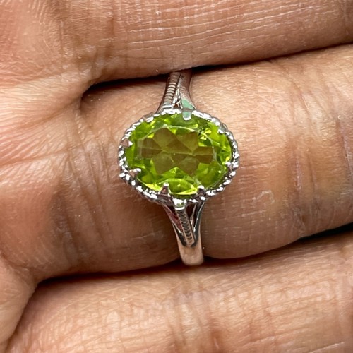 Natürlich peridot ring 925 - natürlich,