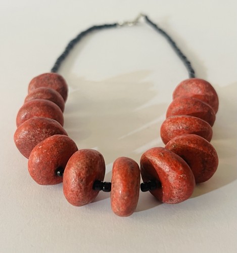 Kette aus schaum koralle - kette, schaum-koralle