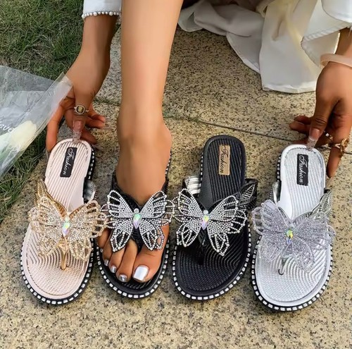 Damen sandalen schmetterling - damen,