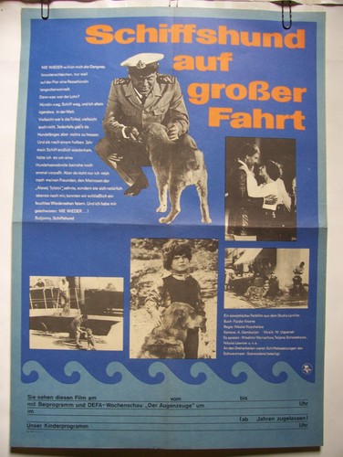 Ddr filmplakat schiffshund - ddr,filmplakat, "schiffshund