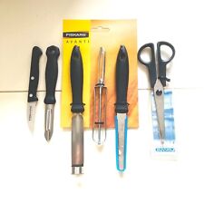 Fiskars Avanti Obstmesser Set Schere  6 tlg. Schälmesser Sparschäler Garnierset