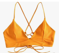 ZAFUL Push-Up Bikini BH 1tlg. Bikinitop Gr. XL gepolstert Bademode Bustie orange