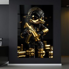 Wandbild luxus duck waffen - wandbild,