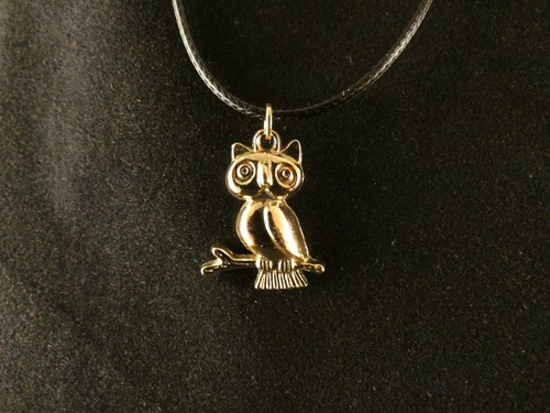 Eule anhänger mit kette - mit,