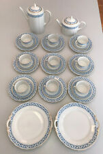 Fürstenberg Germania Kaffee Tee Service blaues Blumen- Golddekor tlg. 31-20081 3