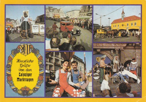 Ddr leipzig sonderstempel - ak,