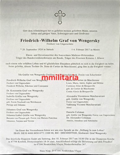 Traueranzeige offizier veteran - offizier,