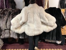 Fuchsmantel Polarfuchs Fuchs Pelzmantel Pelz REAL Fur Polar Fox Coat Volpe 38-42