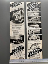 Brabus autosport Mercedes W201 W126 W124 Tuning 1985 Vintage Ad Werbung Reklame