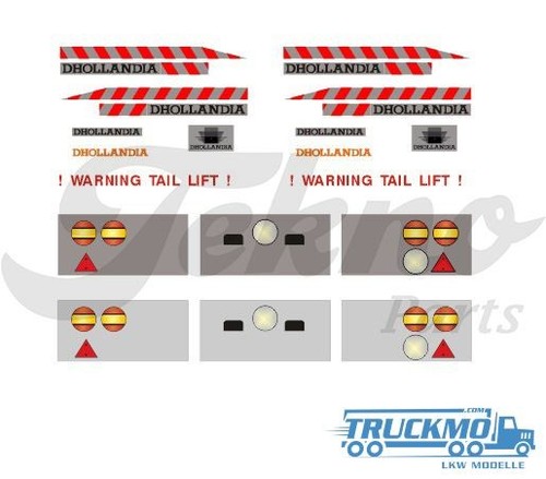 Tekno decals dhollandia tail - decals,