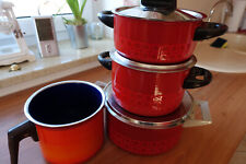Topf-Set v. Silit "Design" - 60er/70er Jahre - Töpfe v. Silit m. Wabenmuster