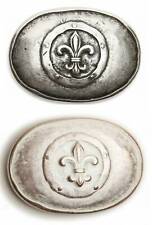 Schließe Gürtel-Schnalle Metall Antiq Spade Lilie Wechselschließe Schnallen 4 cm