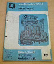 DKW Junior de Luxe Motor Bremsen Kupplung Kurbelwelle Reparaturanleitung B69