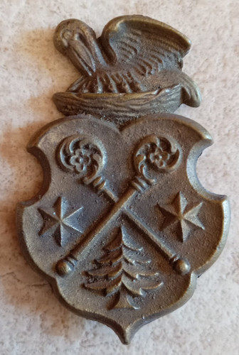 Altes wappen gussschild tanne - gussschild,