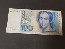 100 DM DEUTSCHE MARK D-MARK SCHEIN -  2.Januar 1996