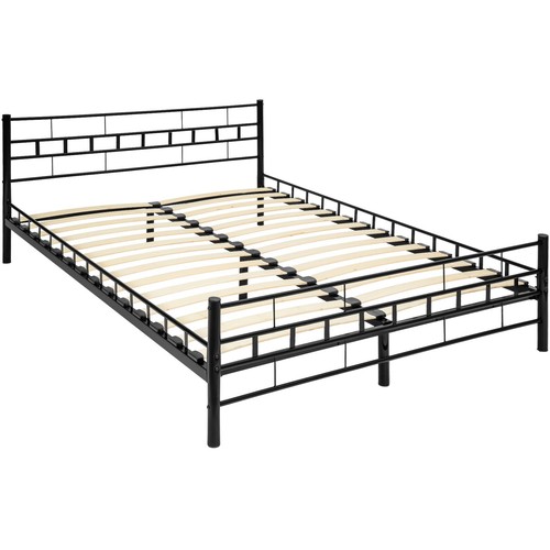 Metallbett mit lattenrost - metallbett,