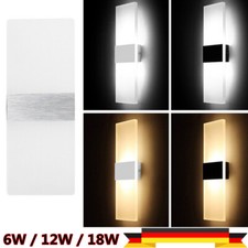 Modern 6/12W LED Wandleuchte Wandlampe Flur Strahler Up Down Innen Leuchte lampe