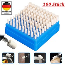 100x Set Polierköpfe Wolle Filz Polierscheiben Polierstifte Polierset für Dremel