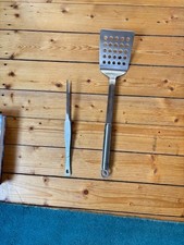 RÖSLE  Pfannenwender 46 cm Edelstahl und Gefu Fleisch- oder Fisch-Pinzette 30 cm