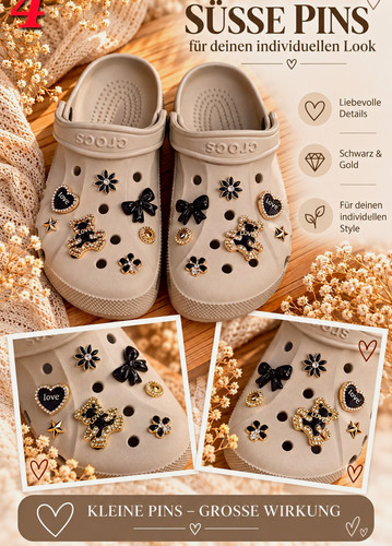 Schuh charms pins - schuh, set