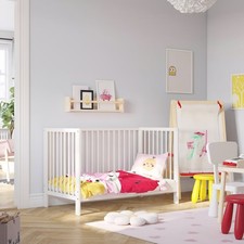 Babybett weiß 60×120 cm–